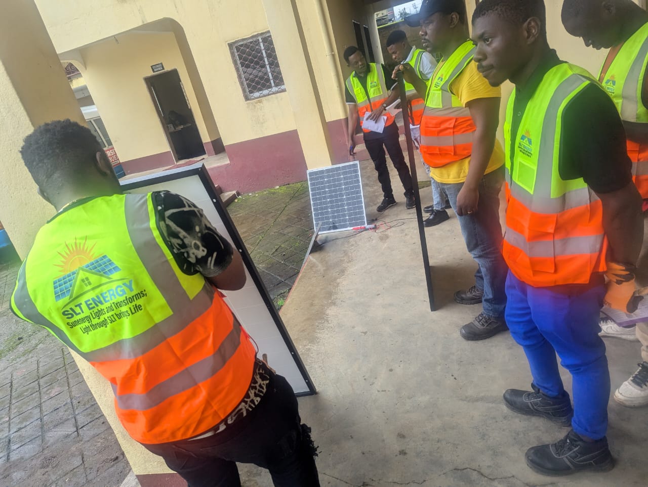 Hands-on practice with solar equipment